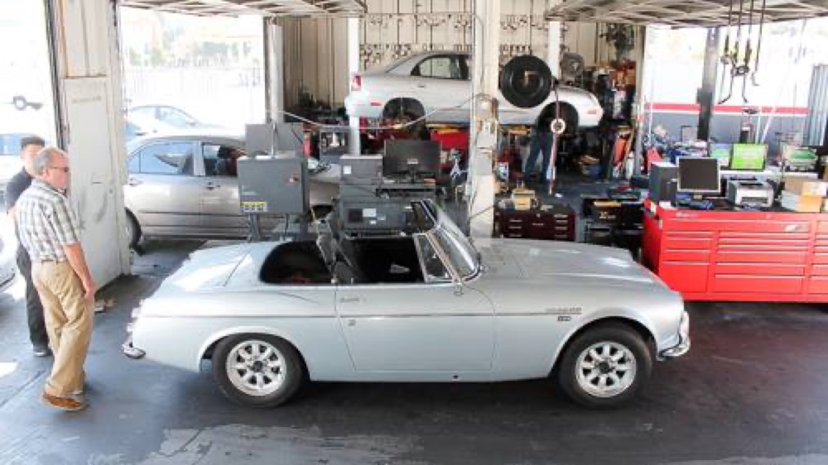 Auto repair work at K.J. Lee's Automotive in Long Beach
